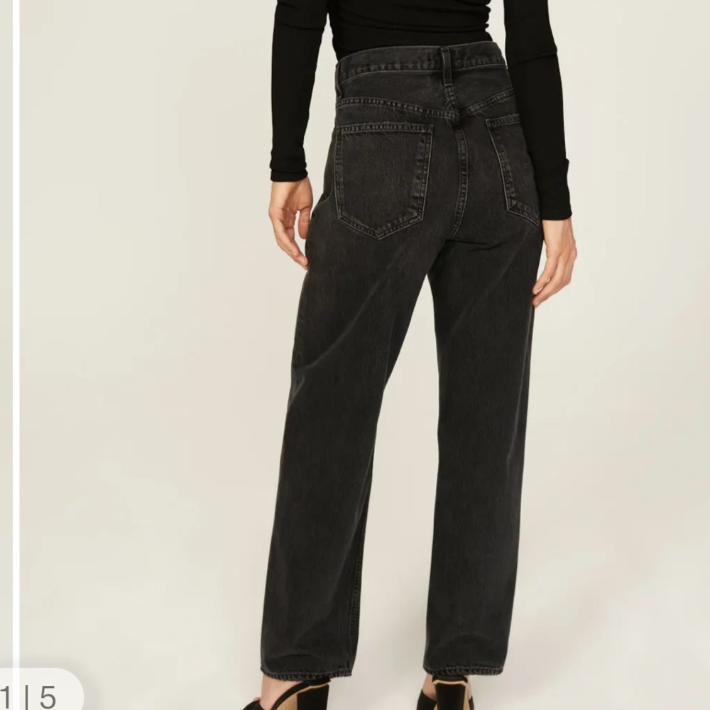 AGOLDE Criss Cross Straight Jeans in Savage Size High-Waisted Jeans Size 25 - Picture 6 of 11